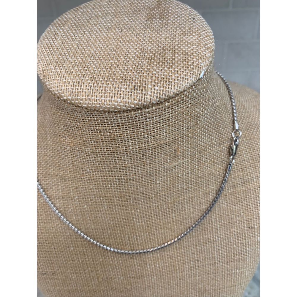 .925 Oxidized Sterling Silver Rounded Box Chain - Picture 2 of 7